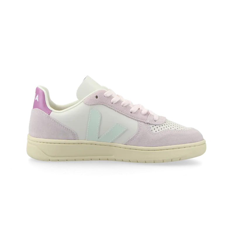 VEJA V-10 Leather (gravel / menthol / parme) – VX0203476