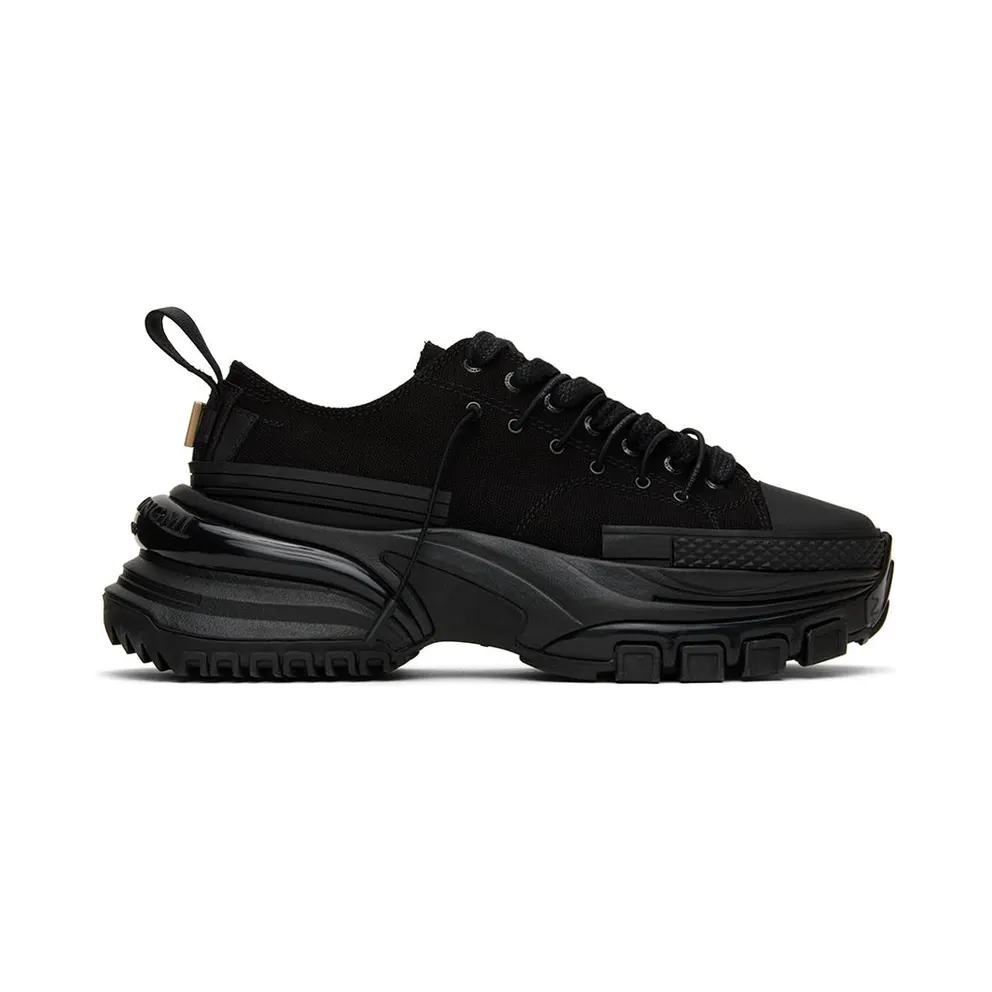 Wooyoungmi Black Double Lace Low-Top (W221SU02)