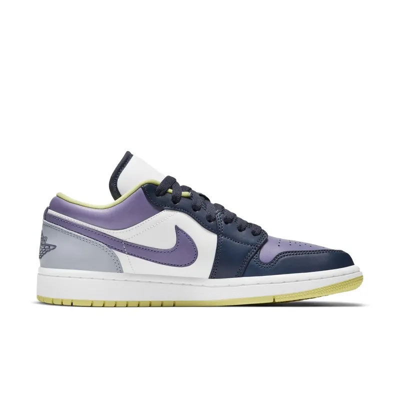 Jordan 1 Low Purple Magenta (W) Purple/White-Navy (DJ4342-400)