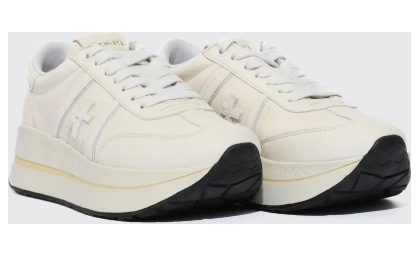 Premiata Leather Bethcoin Sneakers White (BETHCOIN8147)
