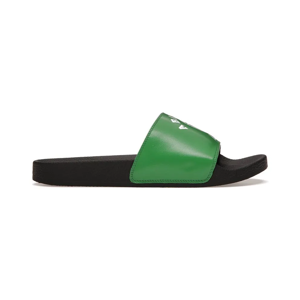 A Bathing Ape College Slide Sandals Green (1I25-191-001)