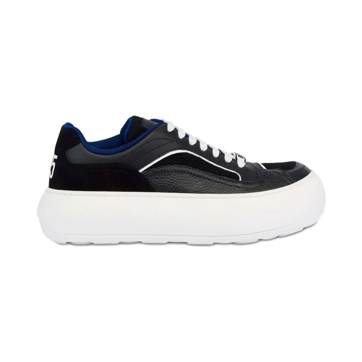 Moschino Leren met plateauzool “Black” (MB15165G0OGH5)