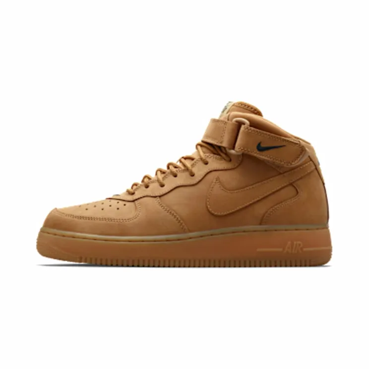 Nike Air Froce 1 Mid 07 PRM QS Wheat “Flax / Outdoor Green” (715889-200)