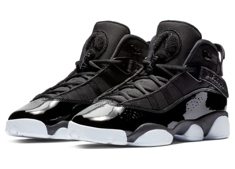 Jordan 6 Rings’Black’ GS Black/Black-White (323419-011)