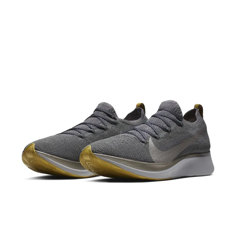 Nike Zoom Fly Flyknit Dark Grey Dark Grey Black Atmosphere Grey Metallic Pewter (AR4561-002)