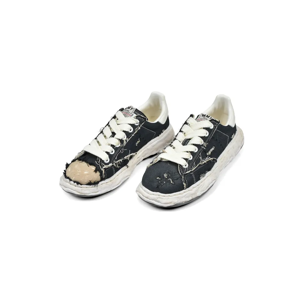 Maison Mihara Yasuhiro Charles OG Sole Ripped-canvas “Black/White” (A16FW716)