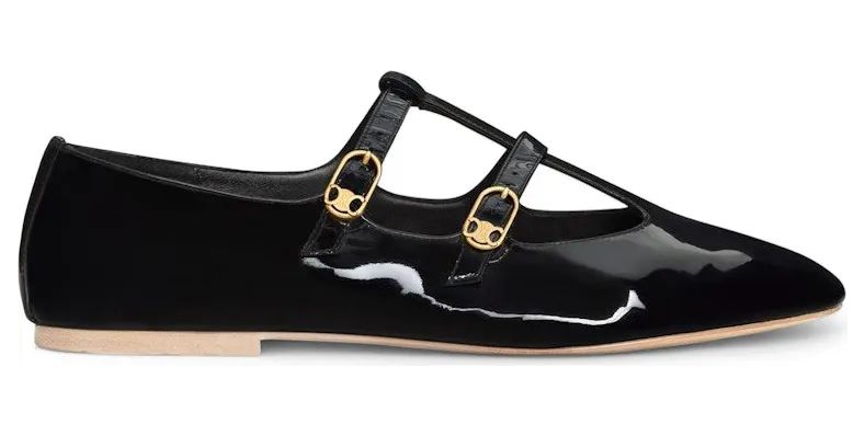 Celine Les Ballerines Celine Babies Black Patent (354684582C.38NO)