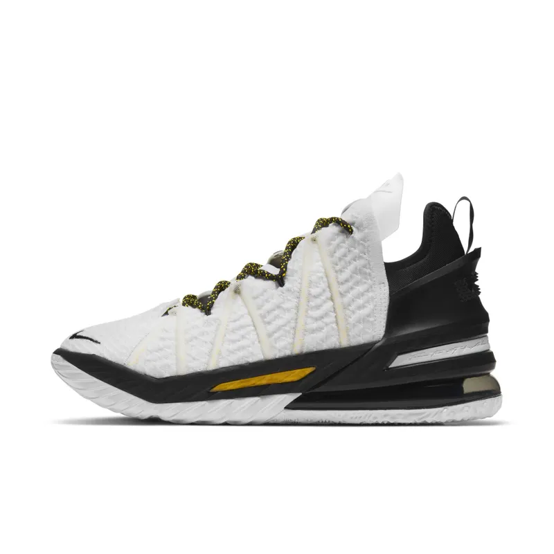 LeBron 18’White/Black/Gold’Basketbalschoen White (CQ9283-100)
