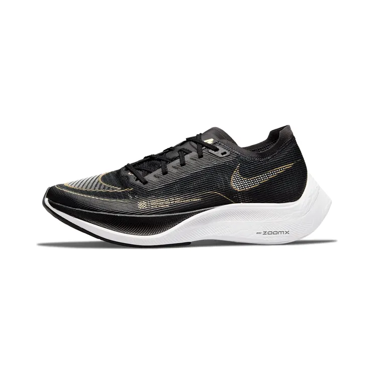 Nike ZoomX Vaporfly Next% 2 Wedstrijdschoenen (straat) “Black / Metallic Gold Coin / White” (CU4123-001)