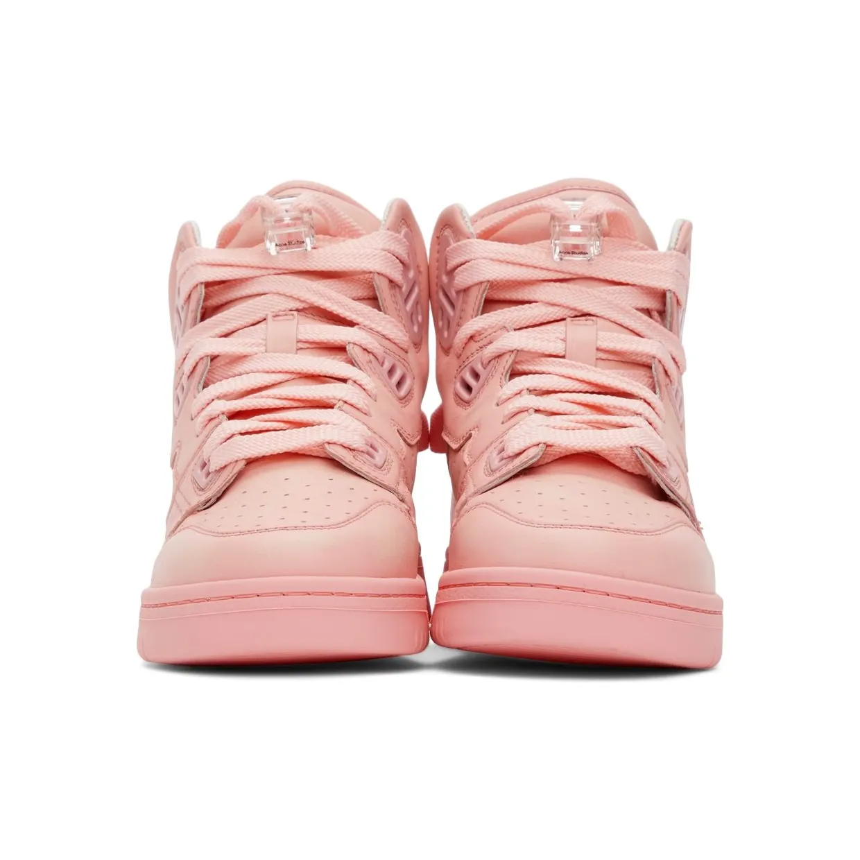 Acne Studios Pink Leather High-Top Sneakers (AD0411-) (2)