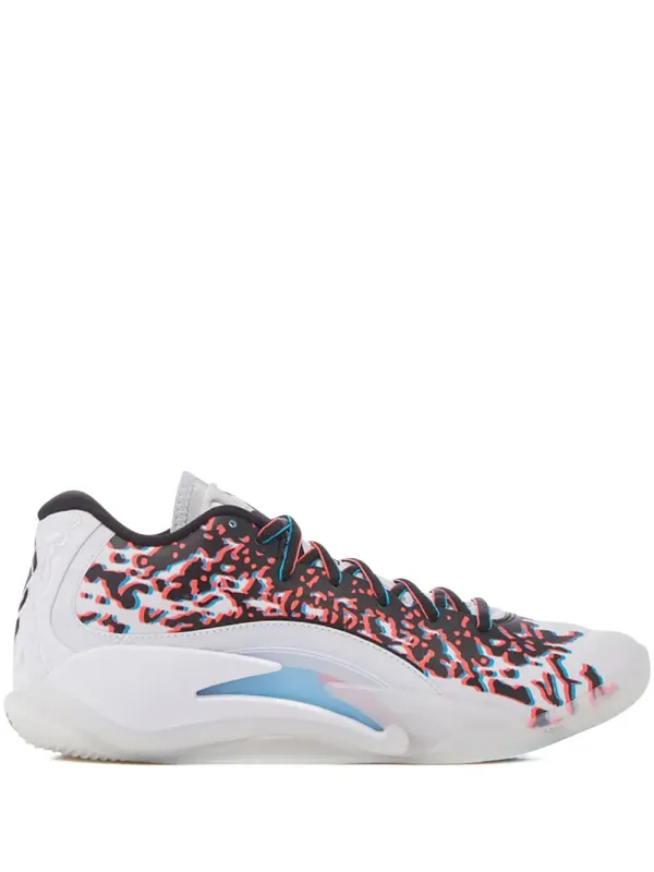 Jordan Zion 3 3D – Football Grey/Black/Flash Crimson/Chlorine Blue Sneakers – Weiß (FZ1318)