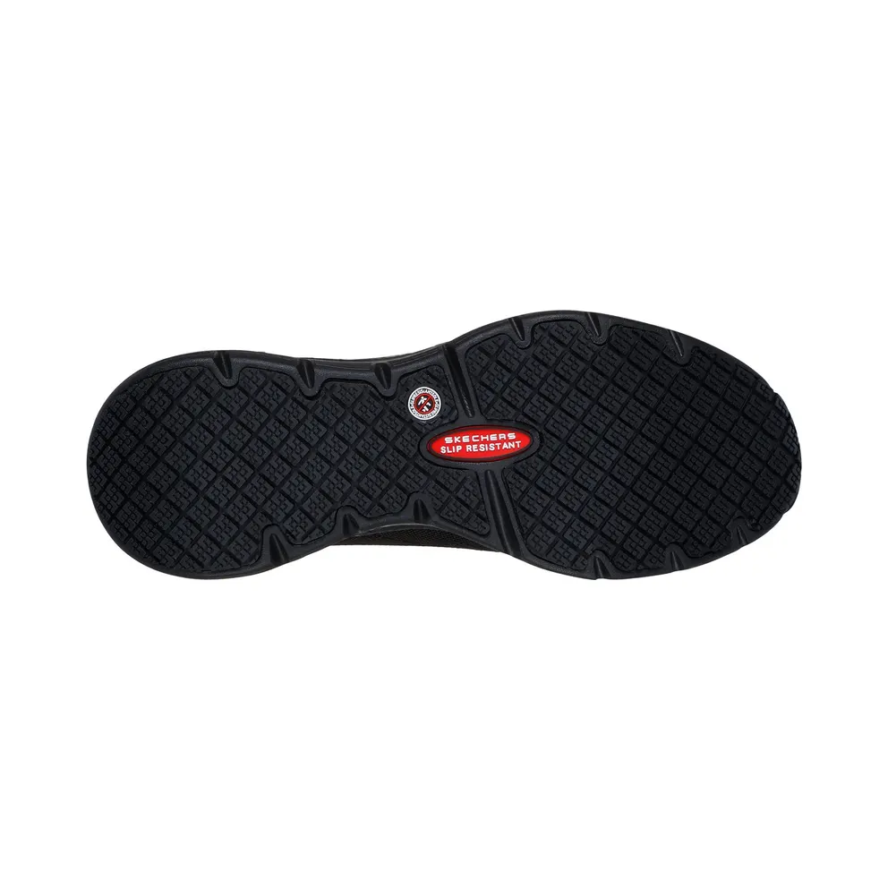 Skechers Work Slip-Resistant: Arch Fit “Ebinal Sneaker Black” (108075ECBBK)