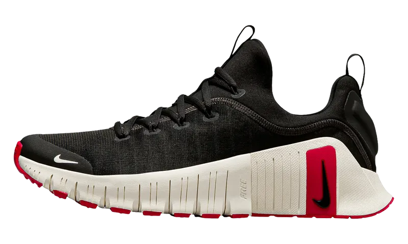 Nike Free Metcon 6 “Black University Red Sail” (FJ7127-006)