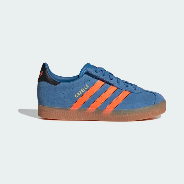 Adidas Gazelle Comfort Closure met Elastische Veters Kids Focus Blue / Solar Orange / Core Black (JQ7836)