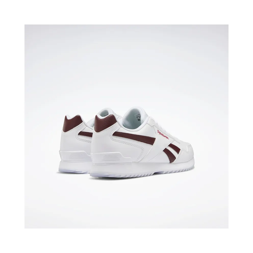 Reebok Royal Glide Ripple Clip Shoes Cloud White / Garnet Met / Punch Berry