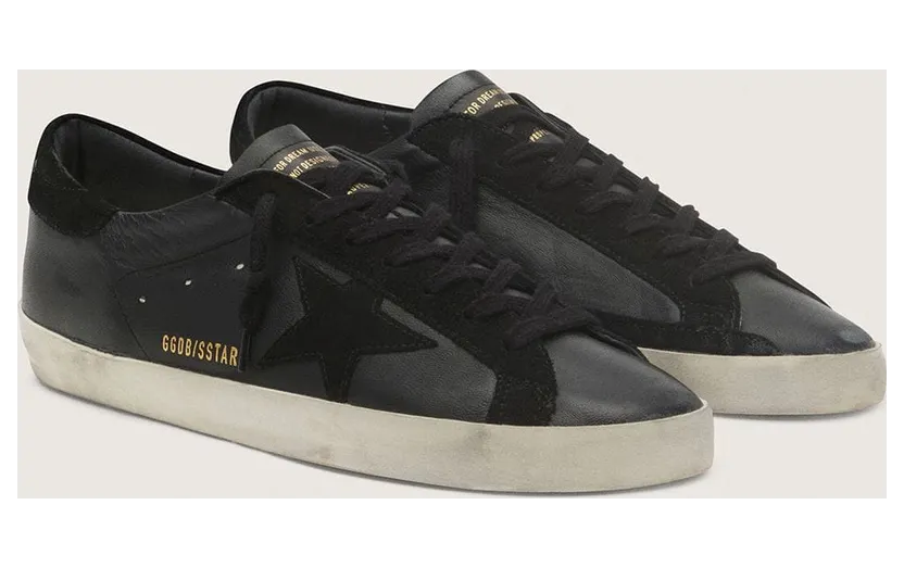 Golden Goose Super-Star In Black Nappa With Black Suede Star And Heel Tab (GMF00101.F003984.90100) (2)