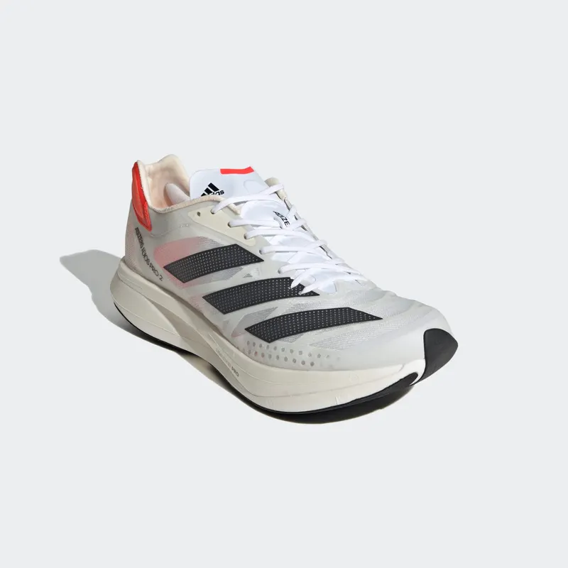 adidas Adizero Adios Pro 2.0 Cloud White / Carbon / Solar Red (FZ2477)