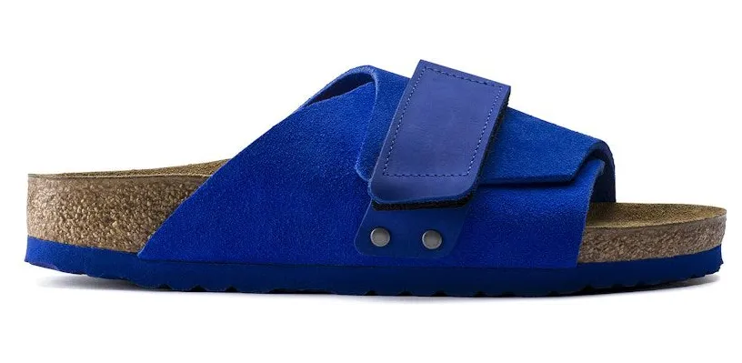 Birkenstock Kyoto Nubuck Suede Ultra Blue (Blue Sole) (1015574)