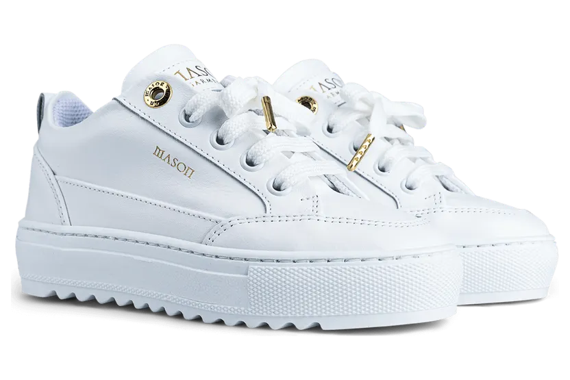 Mason Garments Kids – Tia Leather White Weiß (B20-NOS-1A)