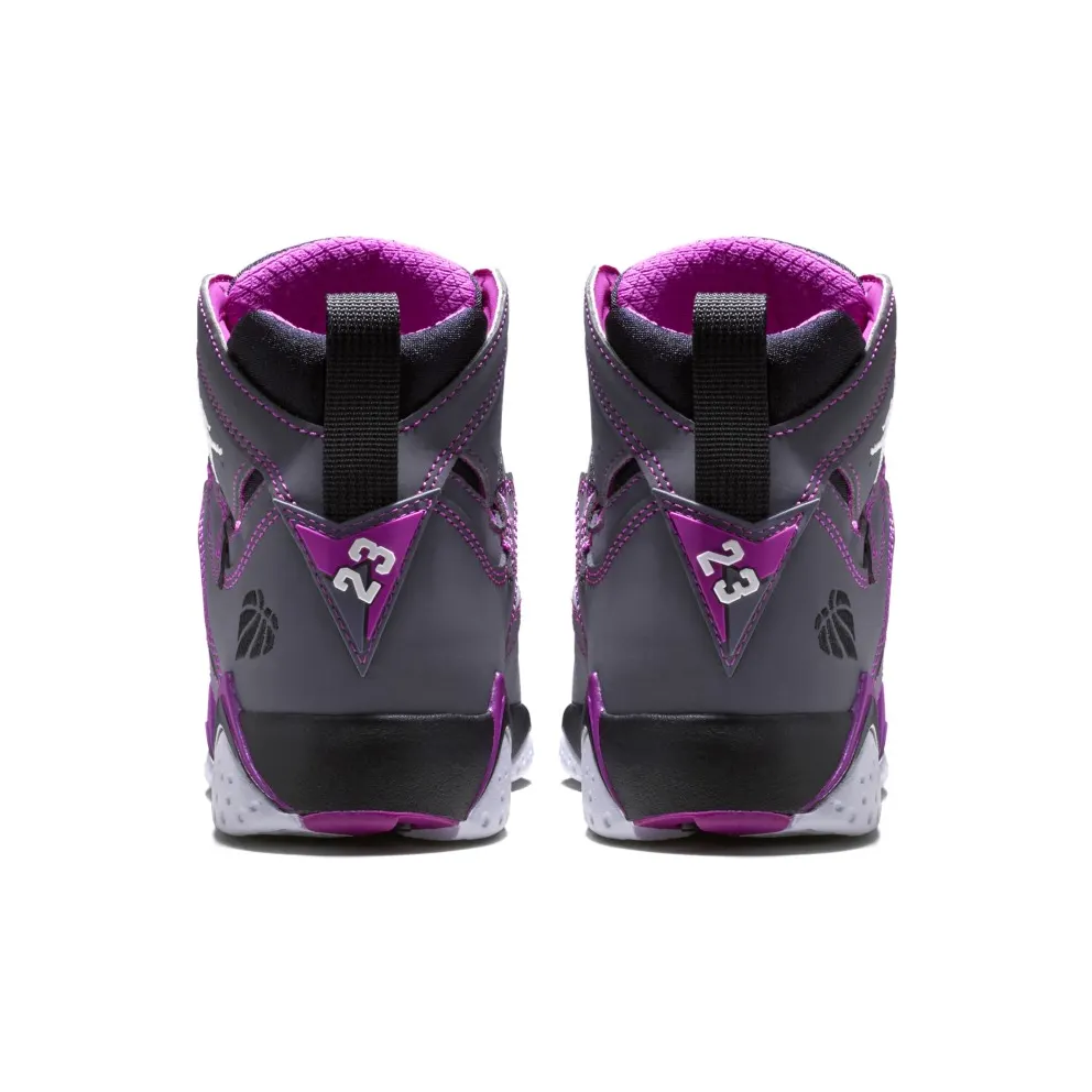 Jordan 7 Retro Valentine’s Day 2015 (GS) Dark Grey/White-Black-Fuchsia Flash (705417-016)