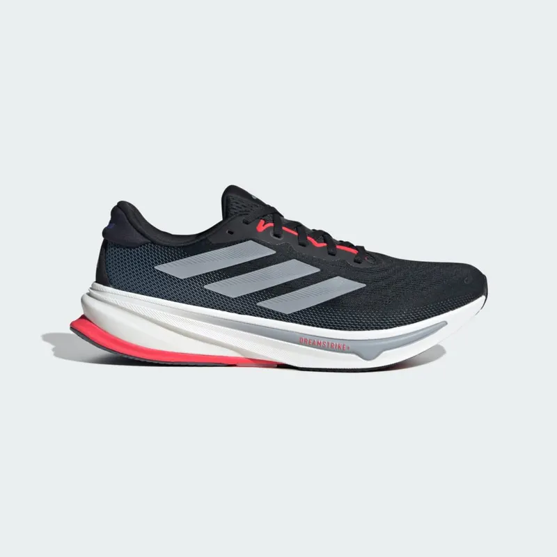 Adidas Supernova Rise 2 Running Shoes Core Black / Halo Silver / Lucid Red (JQ7699)