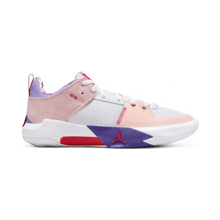 Jordan One Take 5 PF White Arctic Punch Purple Pulse University Red (Solid Outsole) (FQ3101-100)