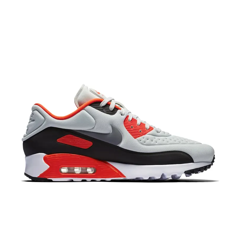 Nike Air Max 90 Ultra Infared Pure Platinum/Bright Crimson-Cool Grey-Neutral Grey (845039-006)