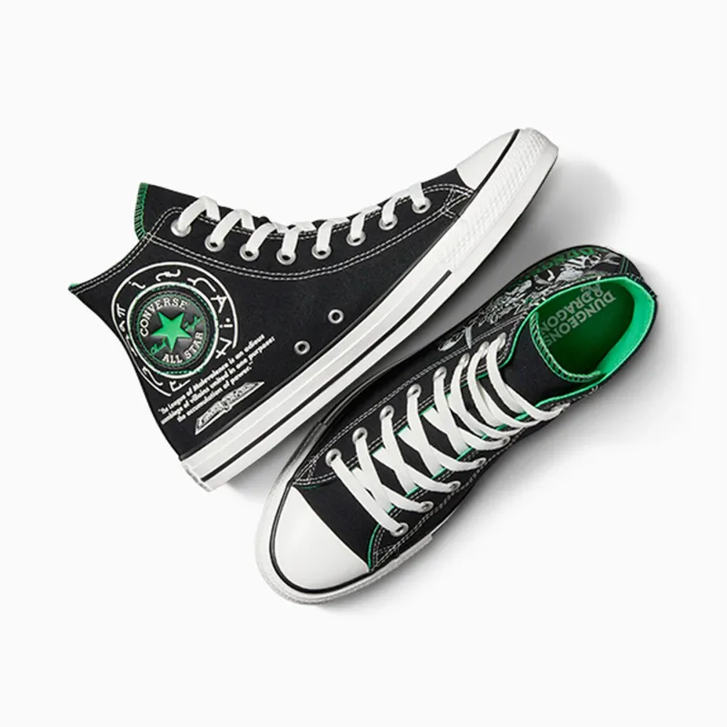 Converse Chuck Taylor All Star Hi Dungeons & Dragons Black Green (A09885C)