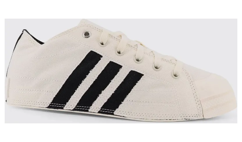Y-3 Nizza Lo Sneakers in Canvas White (KI0856)