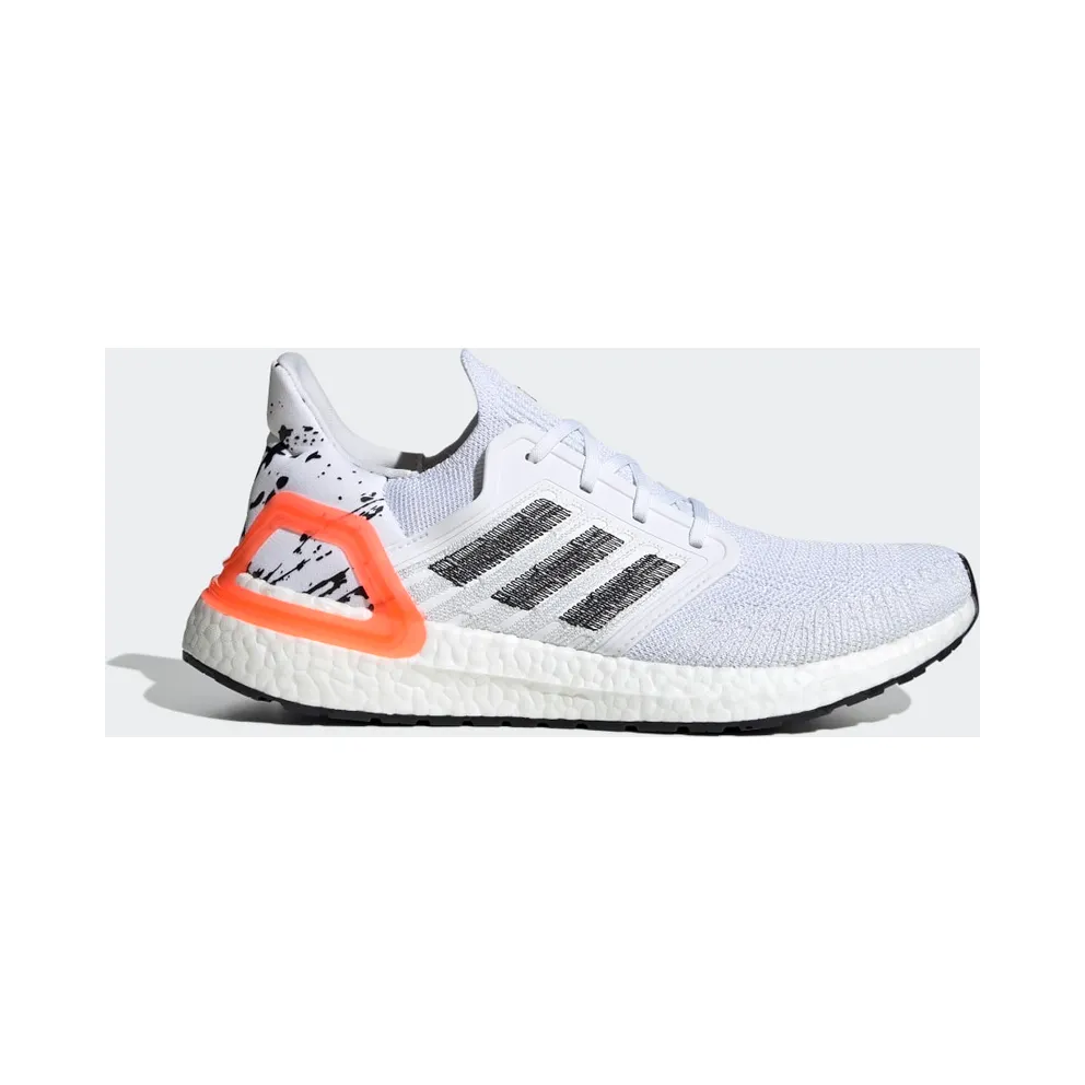 adidas Ultraboost 20 Schuh Cloud White / Core Black / Signal Coral (EG0699)