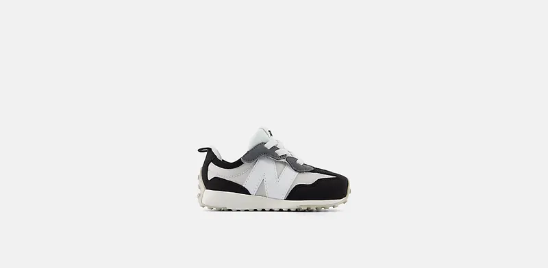 New Balance 327 Hook and Loop Grey Matter White Black (NW327GX)