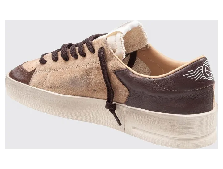 Golden goose Stardan Suede Calfskin Trainers with Bicolour Design Beige (GMF00128F00851481868) (2)