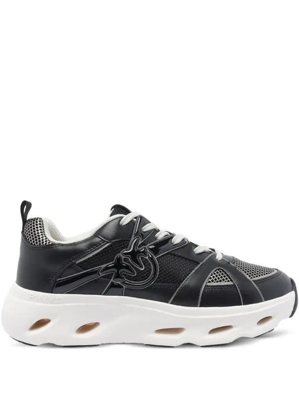 PINKO Mesh-Sneakers mit Logo-Detail – Schwarz (SS0127E036)