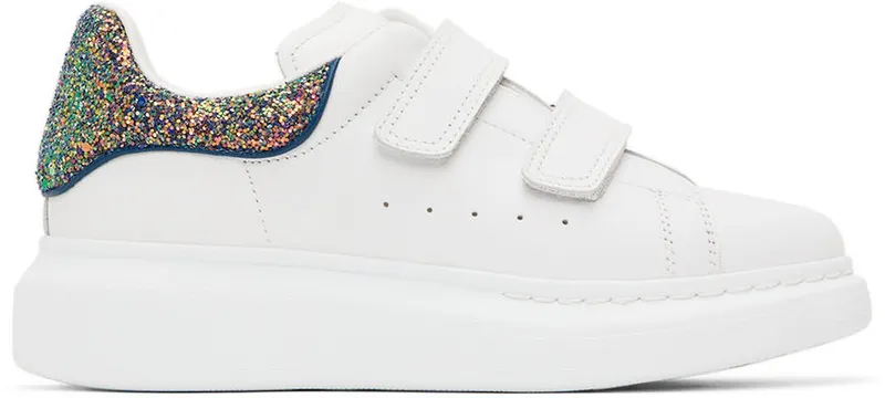 Alexander McQueen Kids White Oversized Disco Sneakers (710106WIAHM)