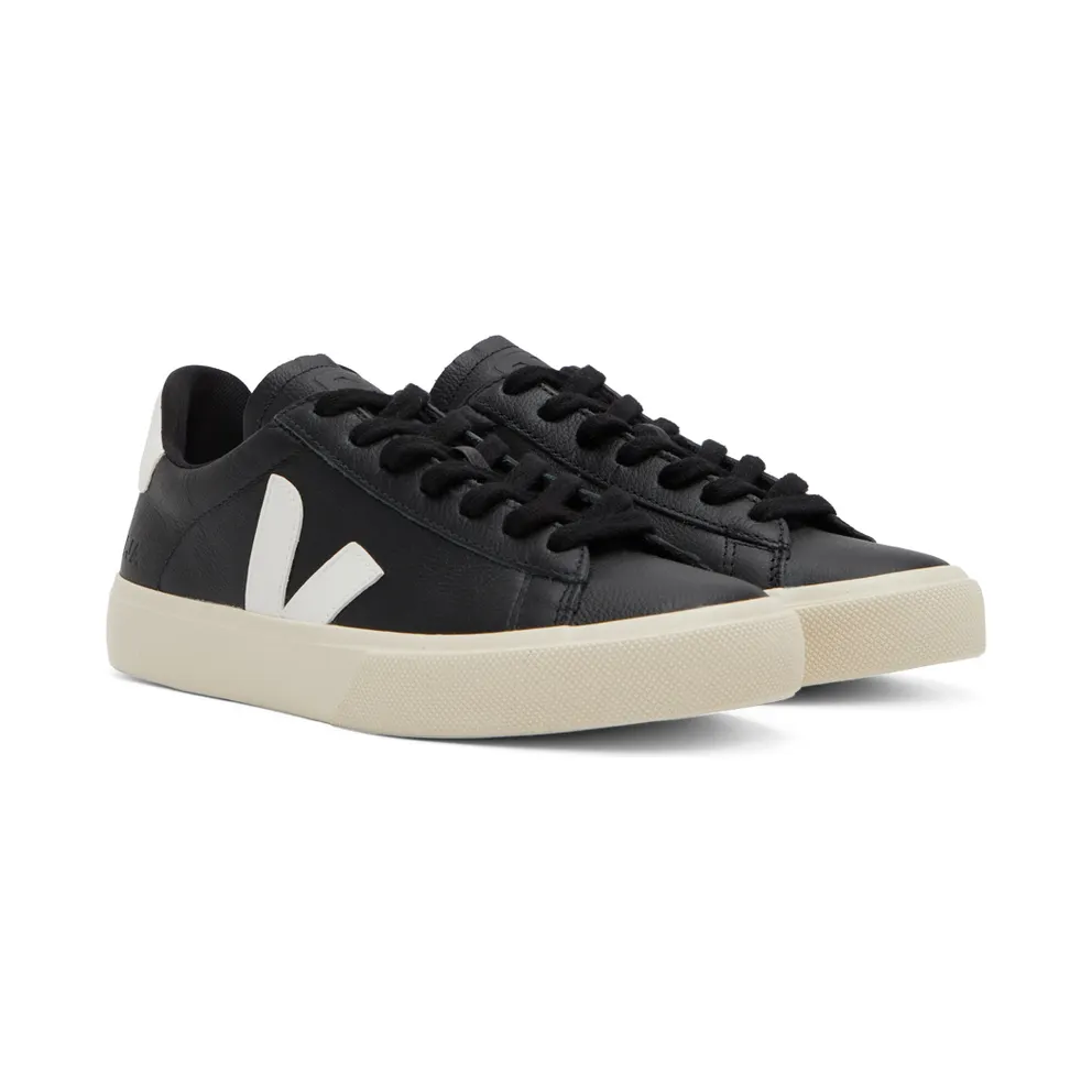 Veja Black & White Leather Campo (CP0501215)