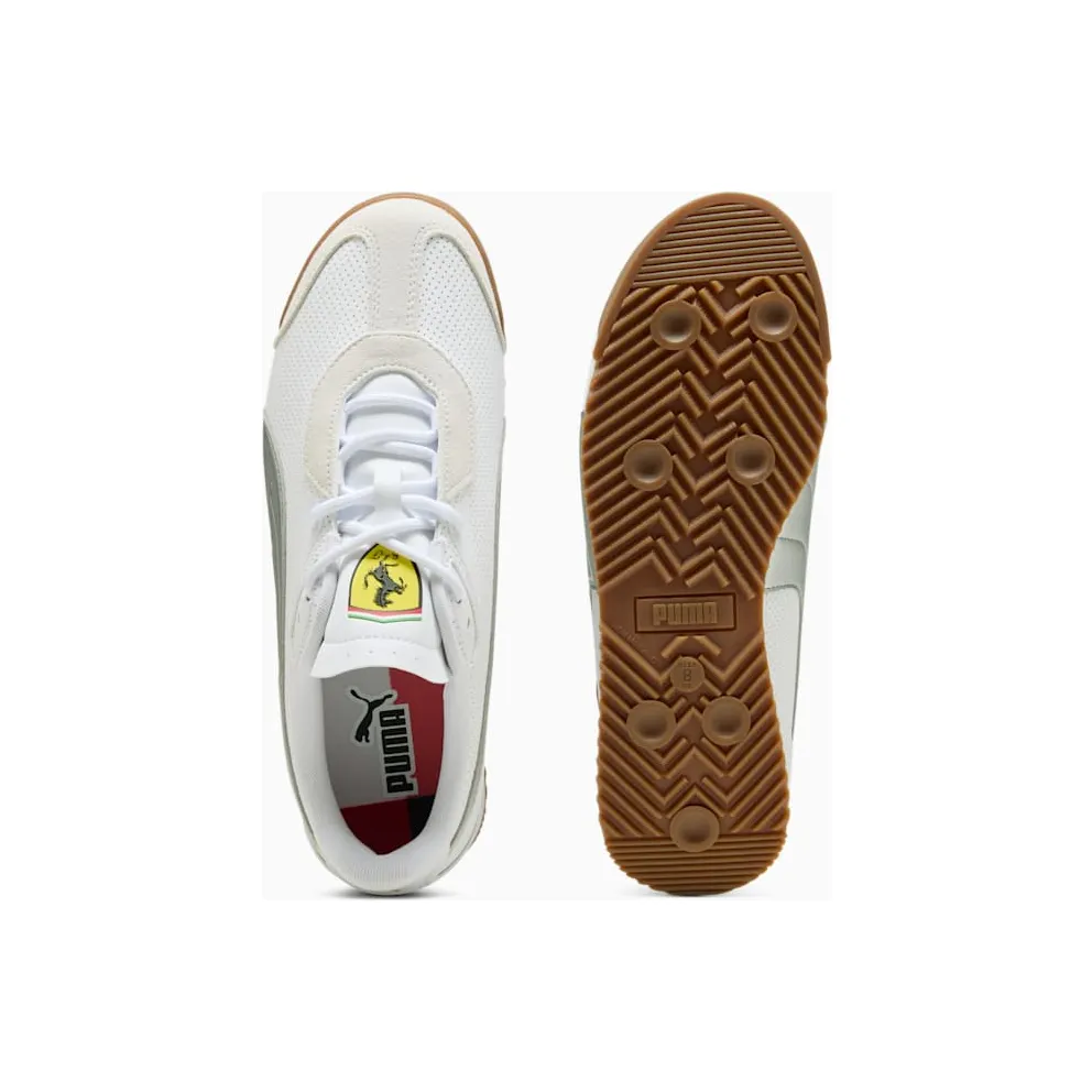 Puma Roma S Scuderia Ferrari White Aged Silver (308909-02)