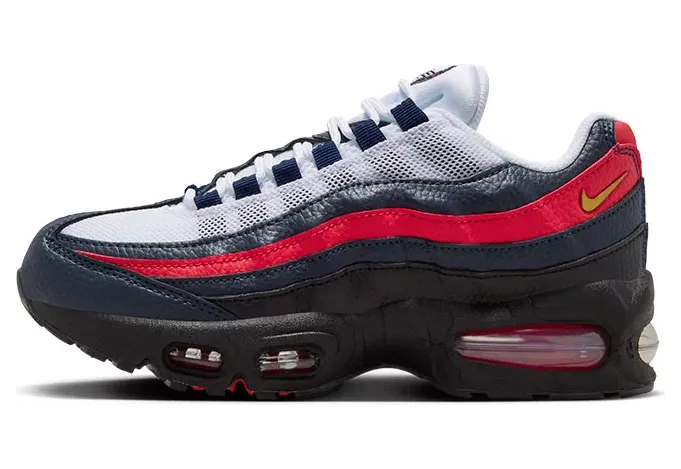 Nike Air Max 95 – “Obsidian / Challenge Red / White / Metallic Gold” (II7190-400)