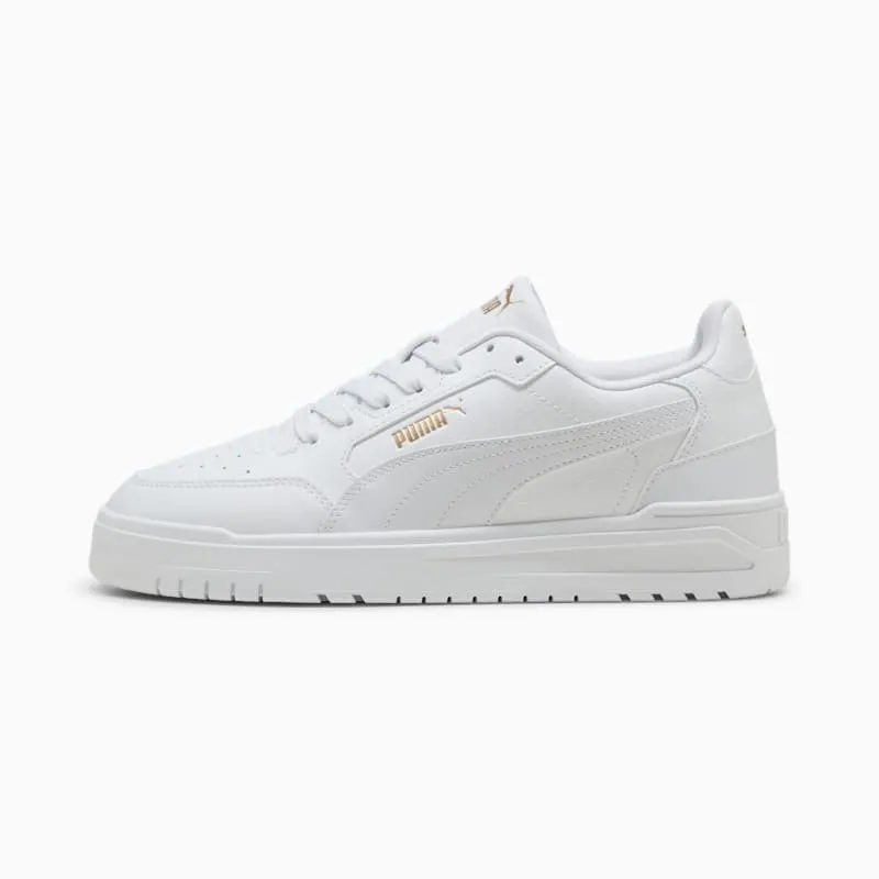 Puma Shuffle Downtown PUMA White-PUMA White-PUMA Gold (402596-01)