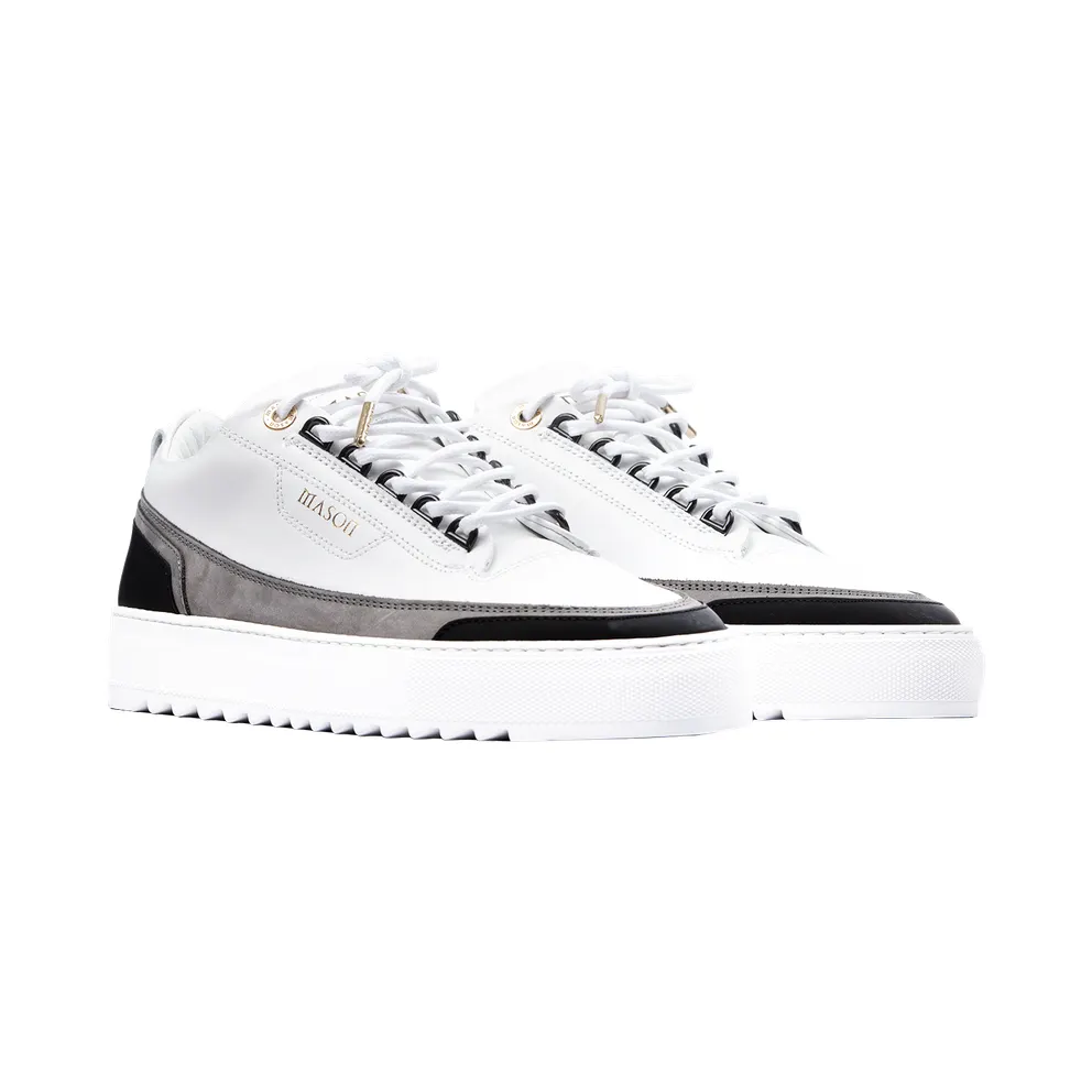 Mason Garments Firenze Leather / Nubuck White Weiß (FW19-15D-1)