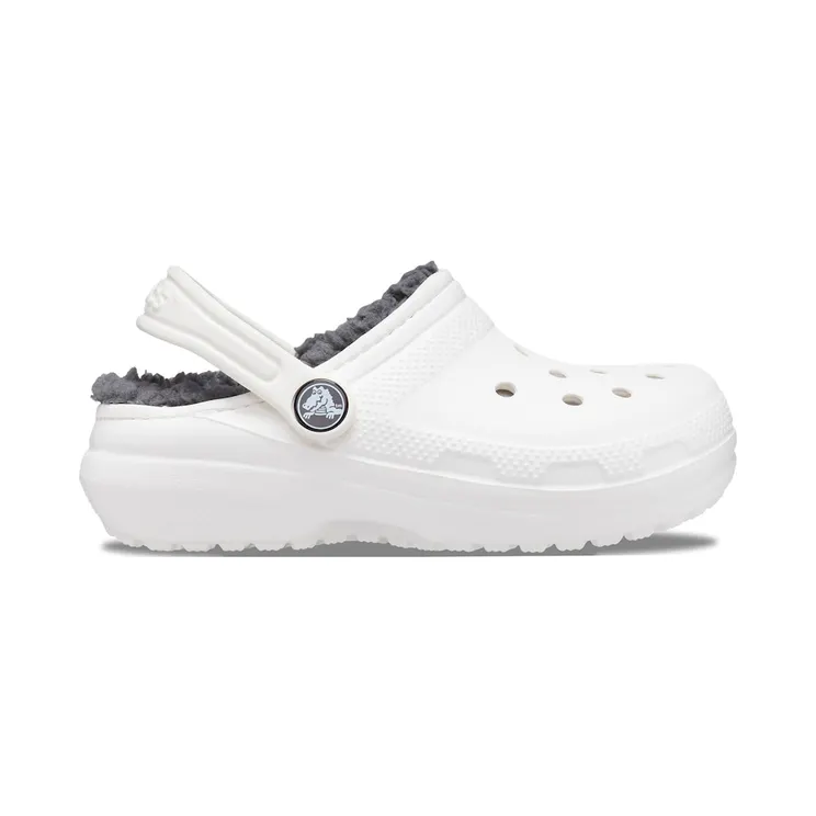 Crocs Classic Lined Clog White Grey (207010-10M)