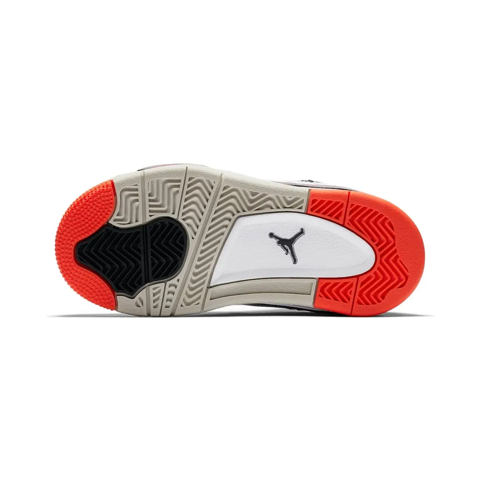 Jordan 4 Retro Flight Nostalgia (PS) White/Black-Bright Crimson-Pale Citron (BQ7669-116)