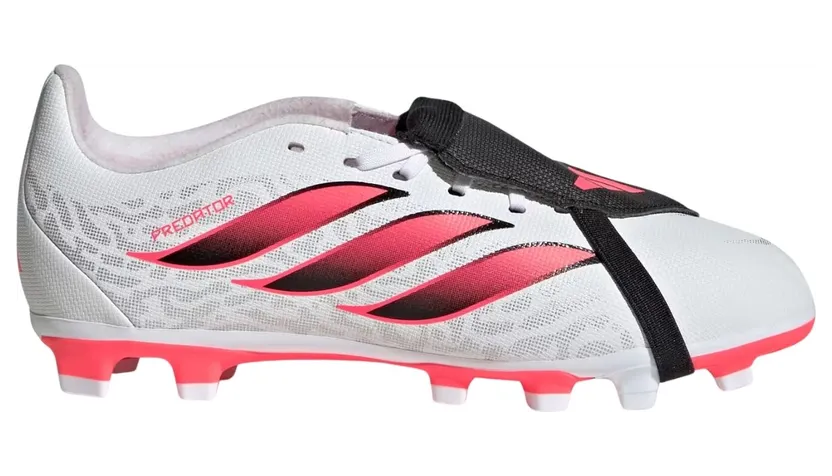 Adidas Predator Club Fold-Over Tongue FG/MG Kinder Nockenschuhe, weiß, Größe 37 ⅓ (KJ6728)