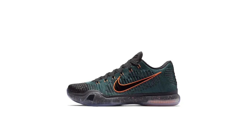 Nike Kobe 10 Elite Low Drill Sergeant Dark Atomic Teal/Mineral Teal-Black-Total Orange (747212-303)