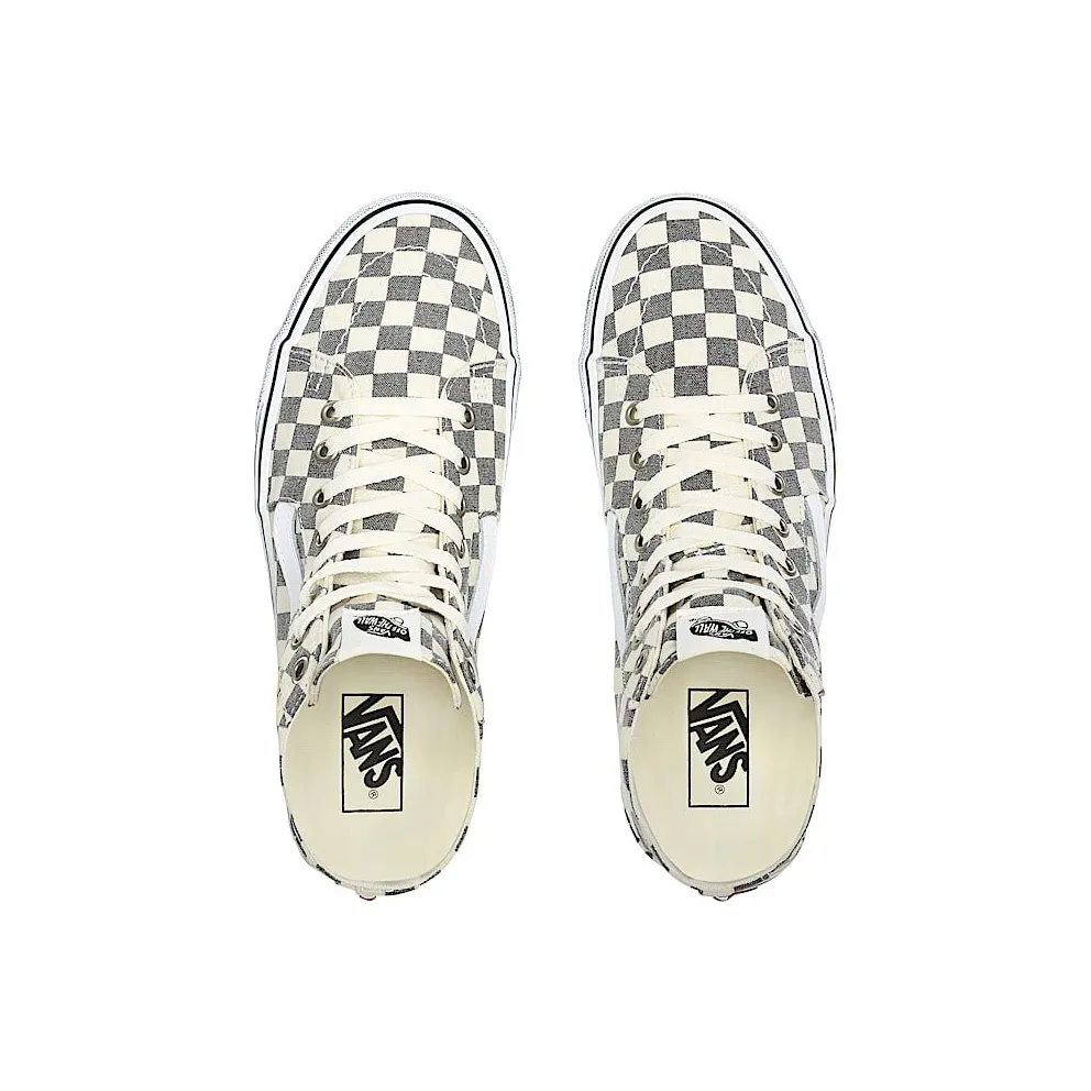 Vans Sk8-Hi Tapered Washed Asphalt True White Checkerboard (VN0A4U16HQE)