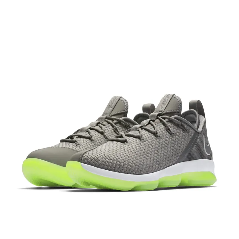 Nike  LeBron 14 Low Dunkman Dust/Reflect Silver-Electric Green (878636-005)