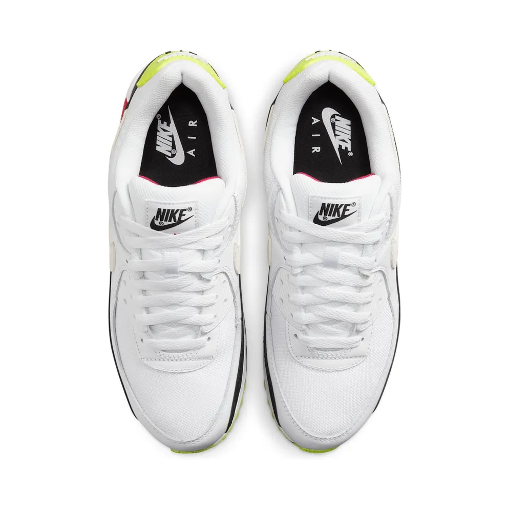 Nike Air Max 90 “White Volt Rush Pink” (DQ4071-100)