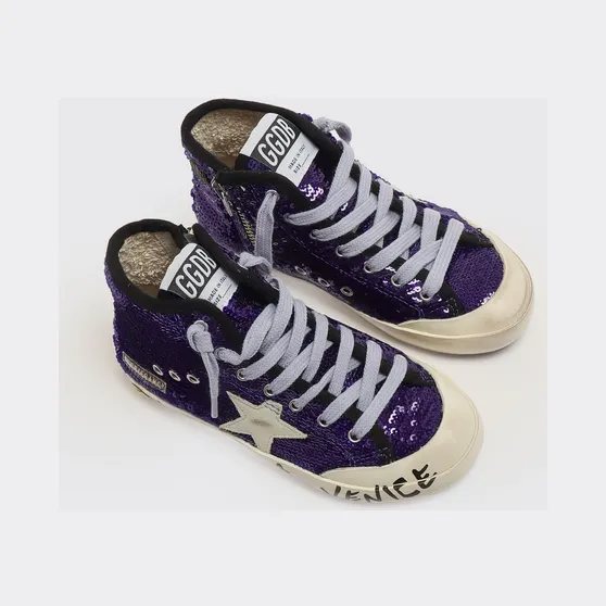 Golden goose Francy Embroidered Sequin Sneakers Blue (GYF00114F00808450588)
