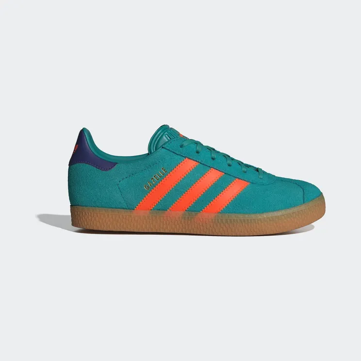 Adidas Gazelle Pure Teal / Impact Orange / Collegiate Purple (JR5943)