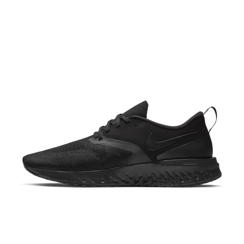 Nike Odyssey React 2 Flyknit Triple Black Black/Black-White (AH1015-003)