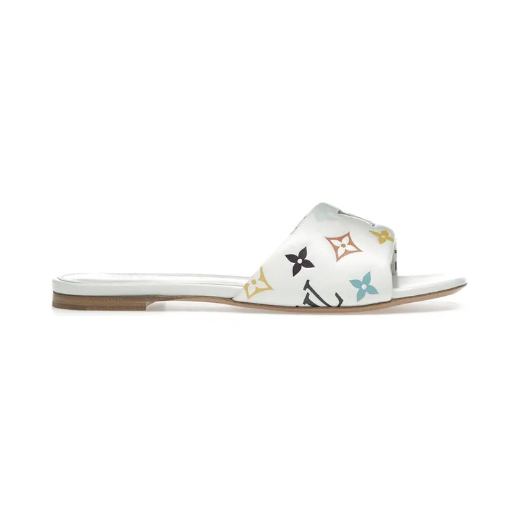 Louis Vuitton 6AM Flat Mules Takashi Murakami White (1AGVW7)
